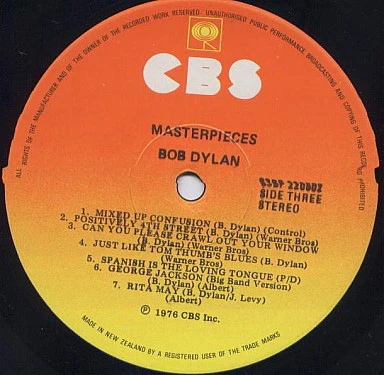 Bob Dylan – Masterpieces (VG+/VG+) – 3xLP, NZ 1978 - Image 9