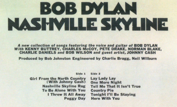 Bob Dylan – Nashville Skyline (E/E) – LP, EU 2015 - Image 6