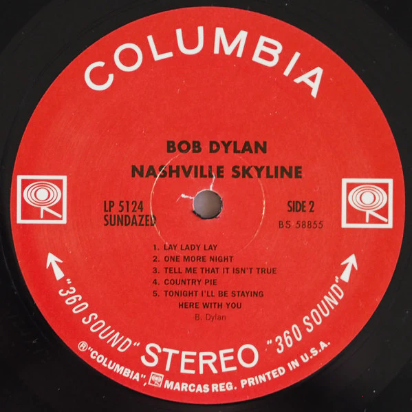 Bob Dylan – Nashville Skyline (VG+/VG+) – LP, US 2007 - Image 5