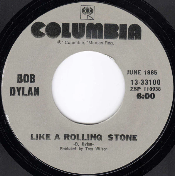 Bob Dylan – Rainy Day Women #12 & 35 / Like A Rolling Stone (E/Generic) – 7", US 1987 - Image 2