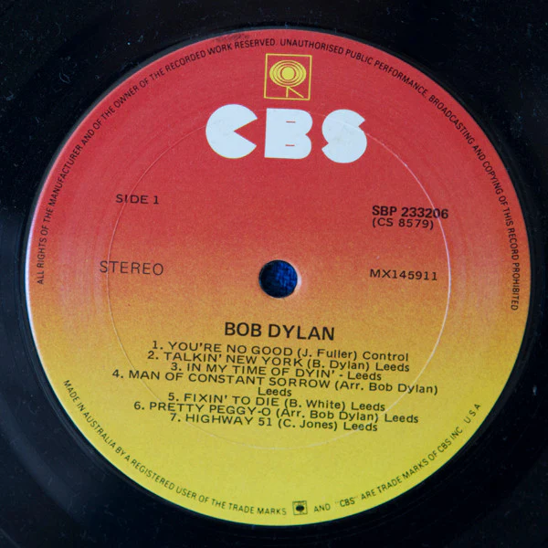 Bob Dylan – The Times They Are A-Changin' / Bob Dylan (VG+/VG+) – LP, AU 1983 - Image 6