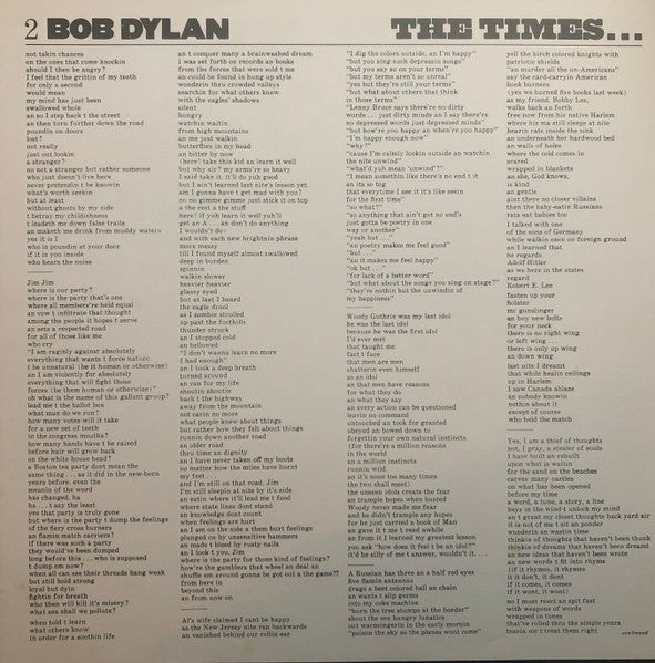Bob Dylan – The Times They Are A-Changin' / Bob Dylan (VG+/VG+) – LP, AU 1983 - Image 8