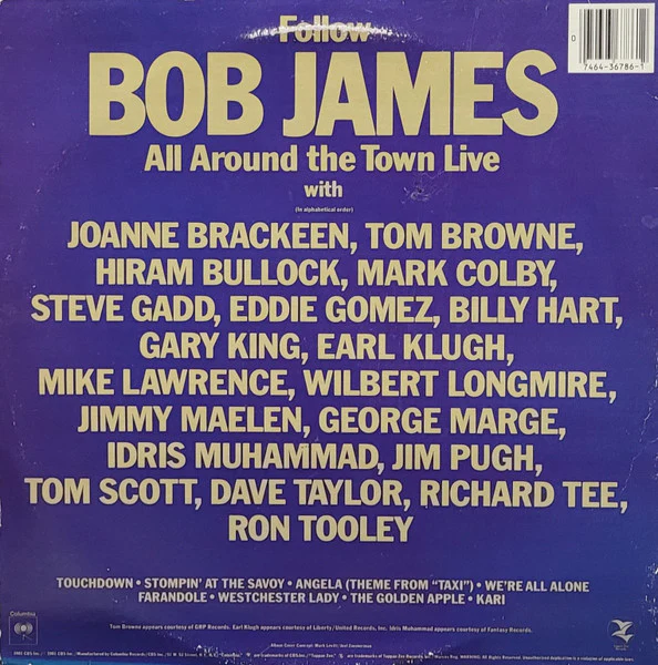 Bob James – All Around The Town (VG+/VG+) – 2xLP, US 1981 - Image 4