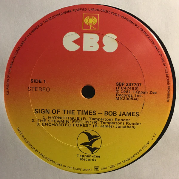 Bob James – Sign Of The Times (NM/VG+) – LP, AU 1981 - Image 5