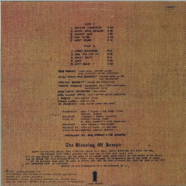 Bob Marley & The Wailers – Rastaman Vibration (VG+/VG+) – LP, AU 1976 - Image 2