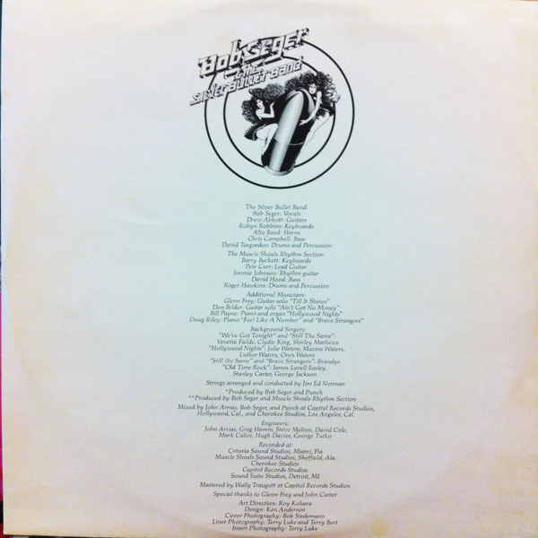 Bob Seger And The Silver Bullet Band – Stranger In Town (VG+/VG+) – LP, AU 1978 - Image 3