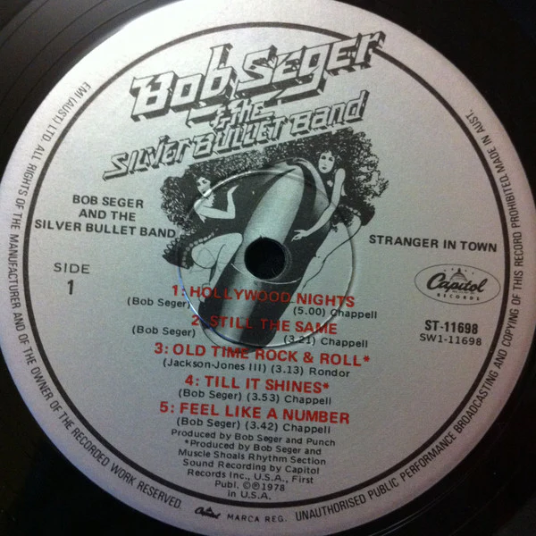Bob Seger And The Silver Bullet Band – Stranger In Town (VG+/VG+) – LP, AU 1978 - Image 5