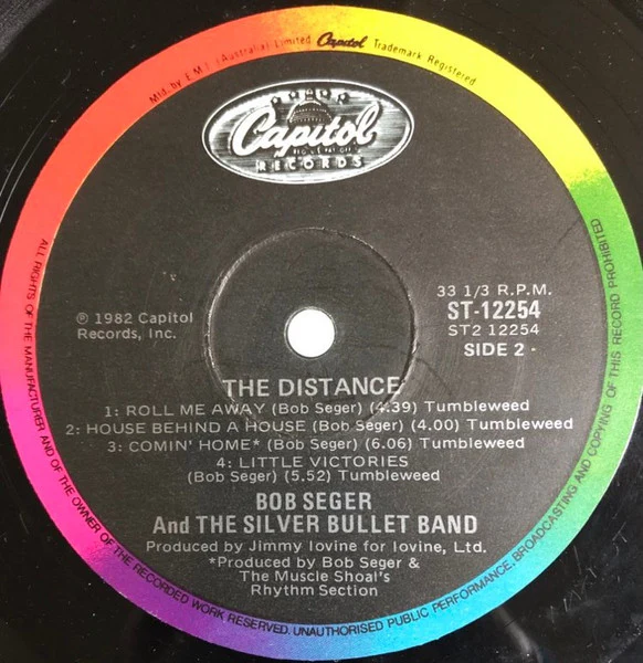Bob Seger And The Silver Bullet Band – The Distance (VG+/VG+) – LP, AU 1982 - Image 3