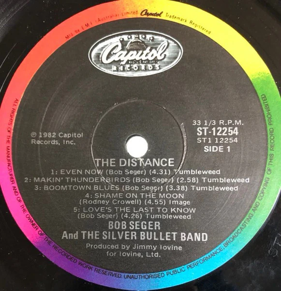 Bob Seger And The Silver Bullet Band – The Distance (VG+/VG+) – LP, AU 1982 - Image 4