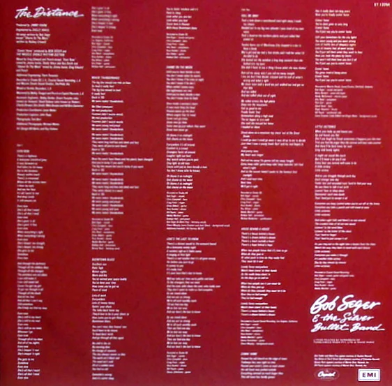 Bob Seger And The Silver Bullet Band – The Distance (VG+/VG+) – LP, AU 1982 - Image 3