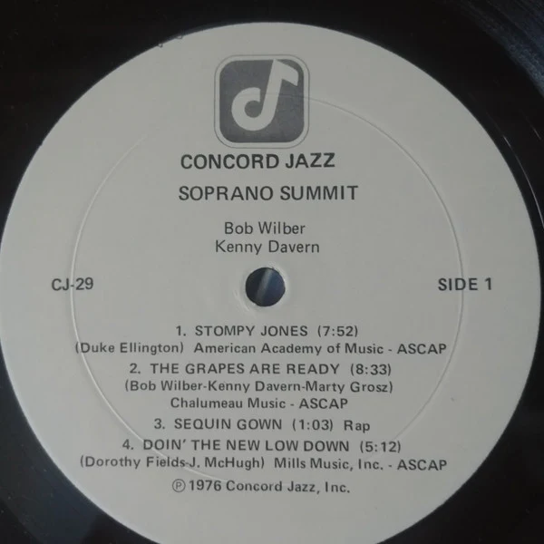 Bob Wilber, Kenny Davern, Marty Grosz, Ray Brown, Jake Hanna, Soprano Summit – Soprano Summit In Concert (VG+/VG+) – LP, US 1976 - Image 3