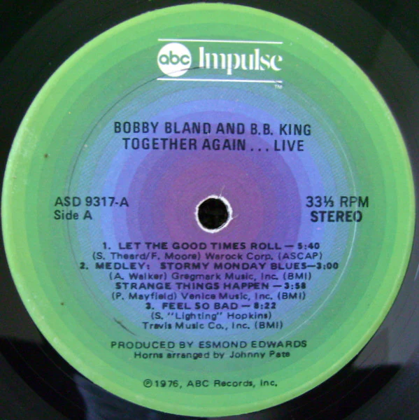Bobby Bland, B.B. King – Together Again...Live (VG/VG+) – LP, US 1976 - Image 5