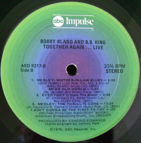 Bobby Bland, B.B. King – Together Again...Live (VG/VG+) – LP, US 1976 - Image 6