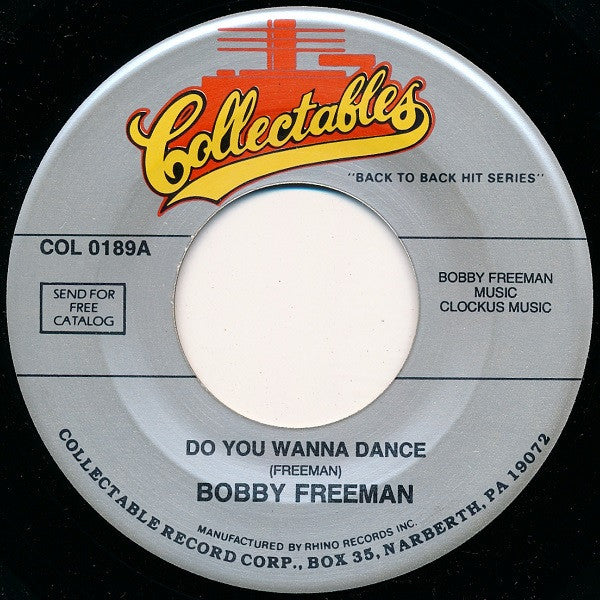 Bobby Freeman – Do You Wanna Dance / Betty Lou Got A New Pair Of Shoes (VG+/Generic) – 7", US