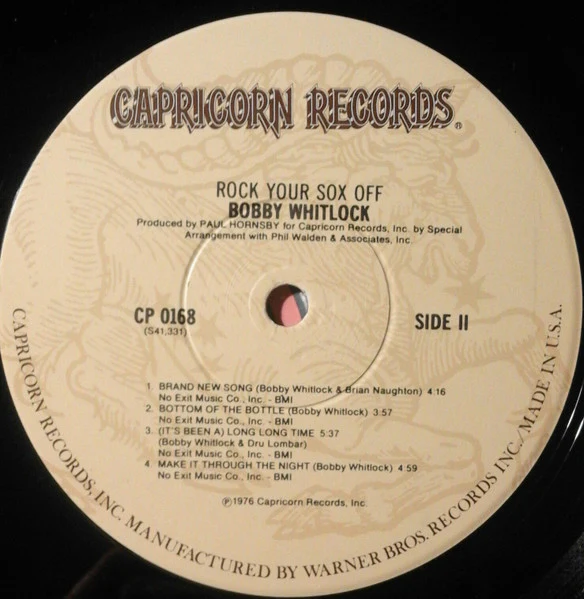 Bobby Whitlock – Rock Your Sox Off (VG+/E) – LP, US 1976 - Image 4