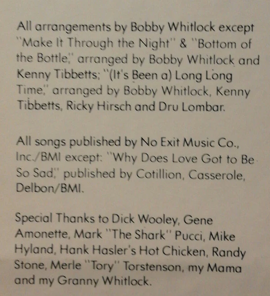 Bobby Whitlock – Rock Your Sox Off (VG+/E) – LP, US 1976 - Image 7