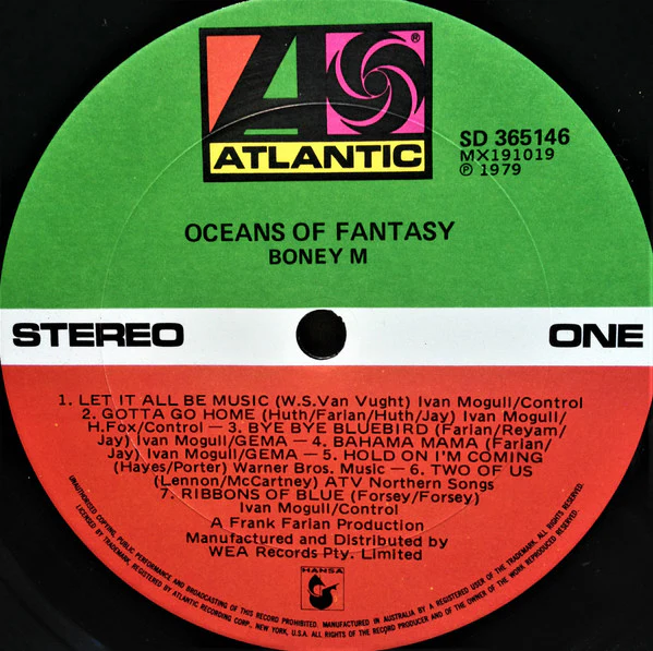 Boney M. – Oceans Of Fantasy (VG+/VG+) – LP, AU 1979 - Image 5