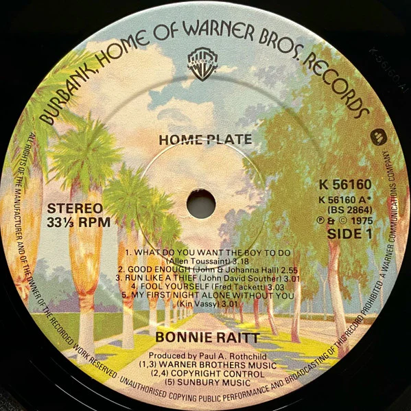 Bonnie Raitt – Home Plate (VG+/VG+) – LP, UK 1975 - Image 3