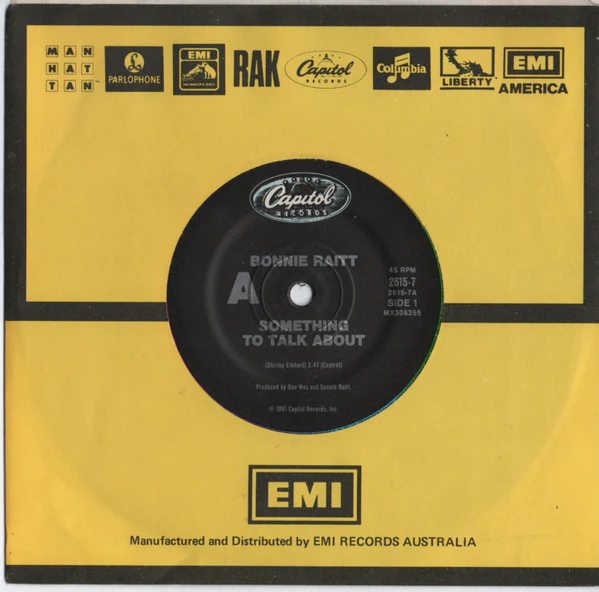 Bonnie Raitt β Something To Talk About (E/Generic) β 7", AU 1991