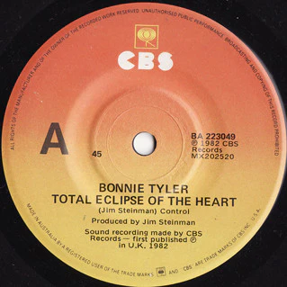 Bonnie Tyler – Total Eclipse Of The Heart (VG+/Generic) – 7", AU 1983