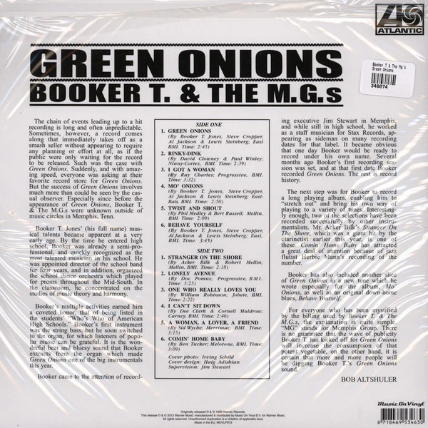 Booker T & The MG's – Green Onions (VG+/VG+) – LP, EU 2014 - Image 2