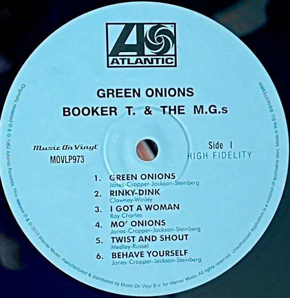 Booker T & The MG's – Green Onions (VG+/VG+) – LP, EU 2014 - Image 3