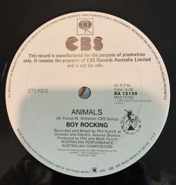 Boy Rocking – The House Is Shaking (VG+/VG+) – 12", AU 1985 - Image 4