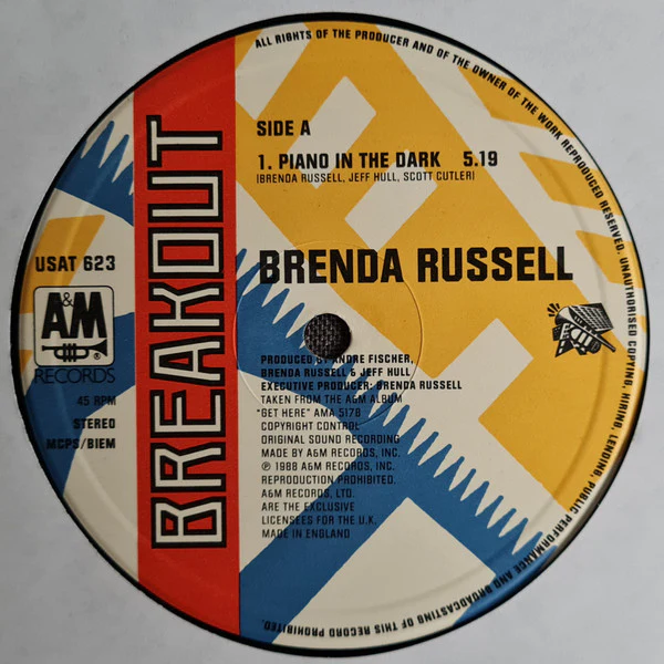 Brenda Russell – Piano In The Dark (VG/VG+) – 12", UK 1988 - Image 3