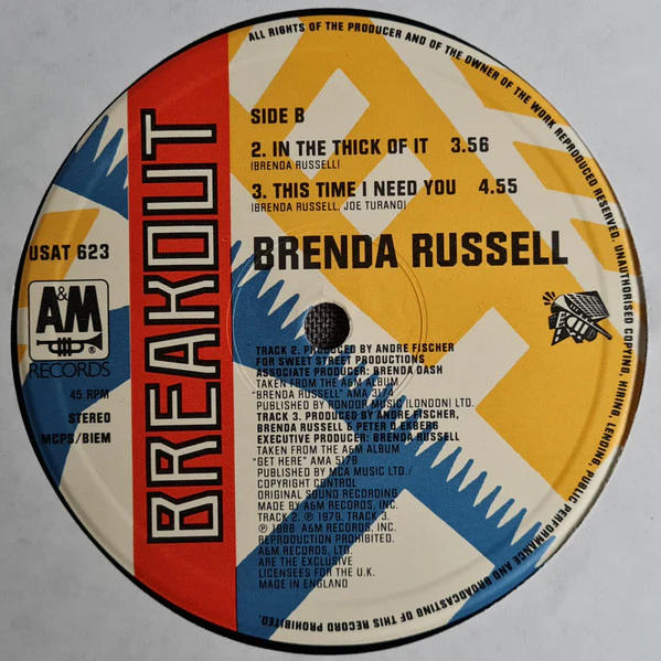 Brenda Russell – Piano In The Dark (VG/VG+) – 12", UK 1988 - Image 4