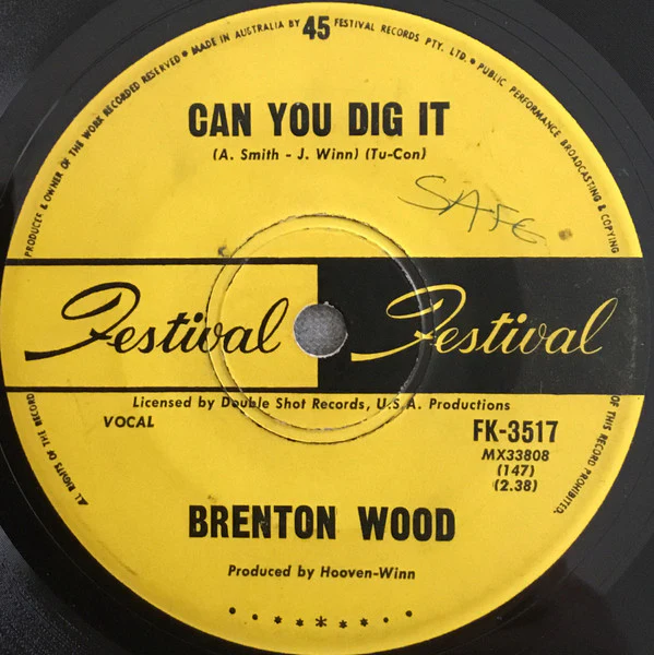 Brenton Wood – Great Big Bundle Of Love / Can You Dig It (VG+/Generic) – 7", AU 1970 - Image 2