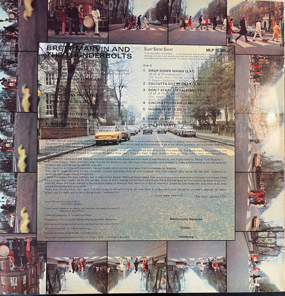 Brett Marvin & The Thunderbolts – Brett Marvin And The Thunderbolts (VG+/VG+) – LP, DE 1970 - Image 2