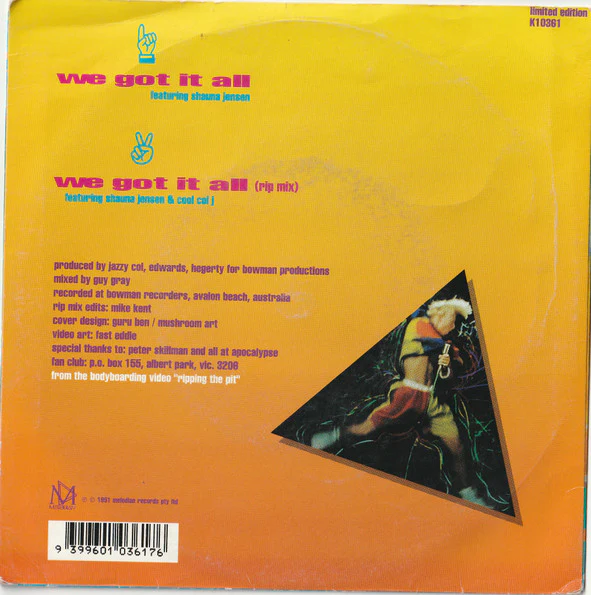 Brett Young – We Got It All (E/E) – 7", AU 1991 - Image 2