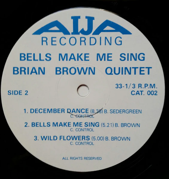 Brian Brown Quintet – Bells Make Me Sing (VG+/VG+) – LP, AU 1979 - Image 4