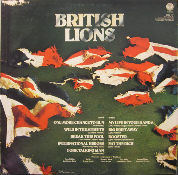British Lions – British Lions (VG+/VG+) – LP, AU 1978 - Image 2