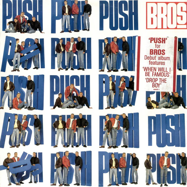 Bros – Push (VG+/VG+) – LP, AU 1988