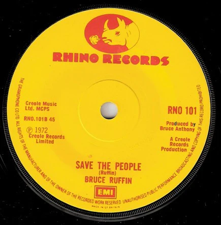 Bruce Ruffin – Mad About You (VG+/Generic) – 7", UK 1972 - Image 2