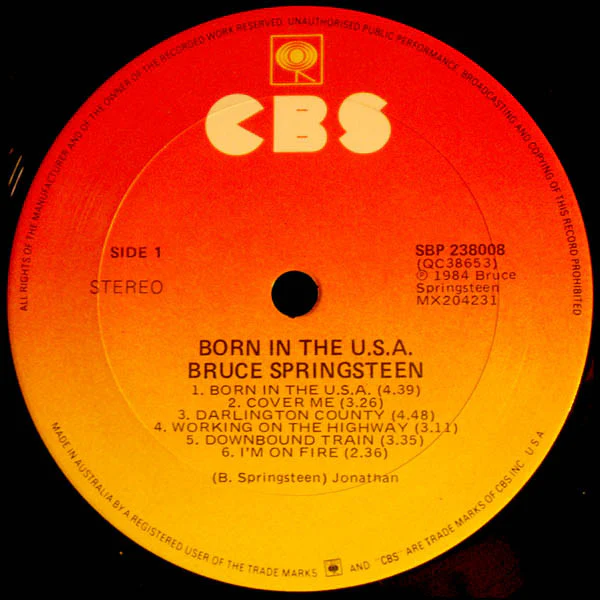 Bruce Springsteen – Born In The U.S.A. (VG/VG) – LP, AU 1984 - Image 3