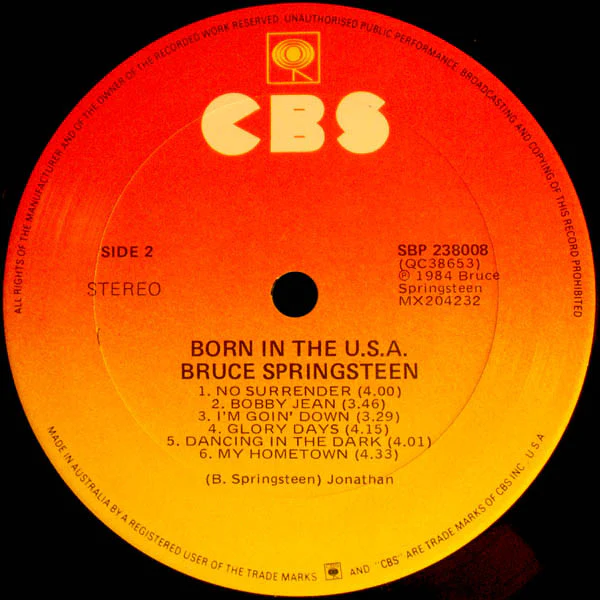 Bruce Springsteen – Born In The U.S.A. (VG/VG) – LP, AU 1984 - Image 4