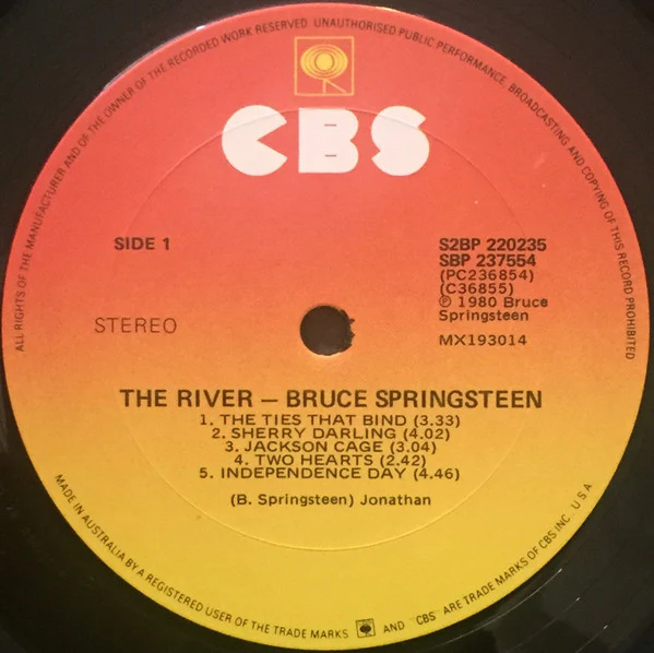 Bruce Springsteen – The River (VG+/VG) – 2xLP, AU 1980 - Image 3