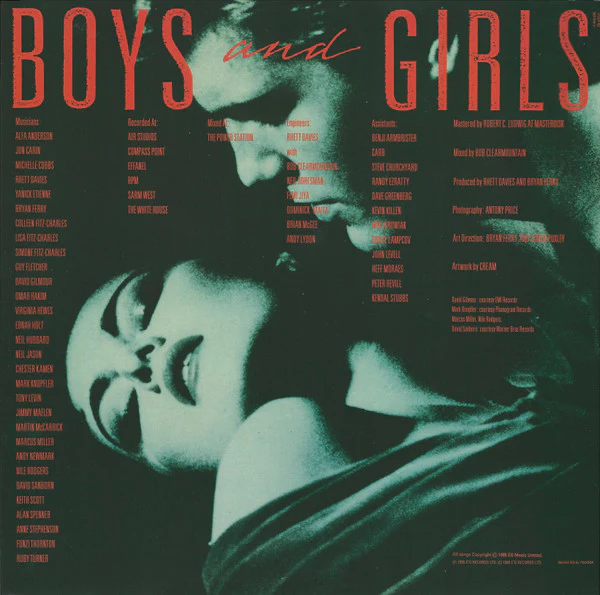 Bryan Ferry – Boys And Girls (VG+/VG+) – LP, UK 1985 - Image 5