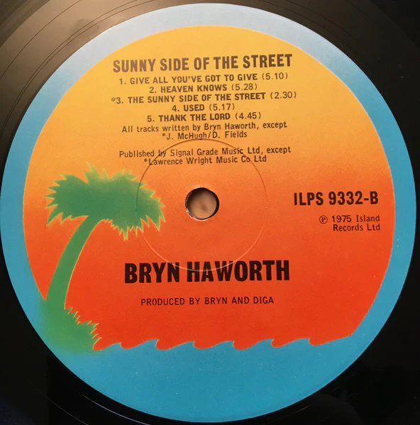 Bryn Haworth – Sunny Side Of The Street (VG+/VG+) – LP, UK - Image 4