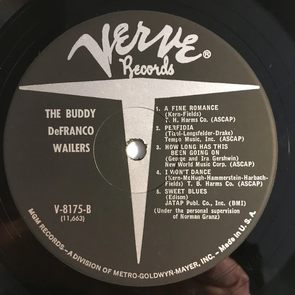 Buddy DeFranco – The Buddy DeFranco Wailers (VG+/VG) – LP, US - Image 4