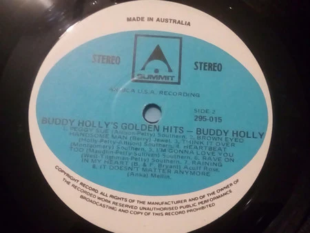 Buddy Holly – Buddy Holly's Golden Hits (VG+/VG+) – LP, AU - Image 5