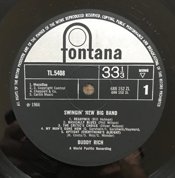 Buddy Rich – Swingin' New Big Band (VG/VG) – LP, UK 1966 - Image 3