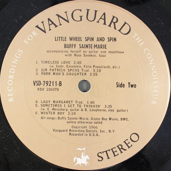 Buffy Sainte-Marie – Little Wheel Spin And Spin (VG/VG+) – LP, US 1968 - Image 4