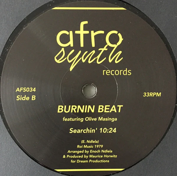 Burnin Beat, Olive Masinga – It's Hot (VG+/E) – 12", ZA 2017 - Image 4