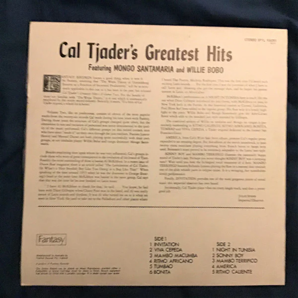 Cal Tjader – Greatest Hits Volume Two (VG+/VG+) – LP, AU 1972 - Image 2