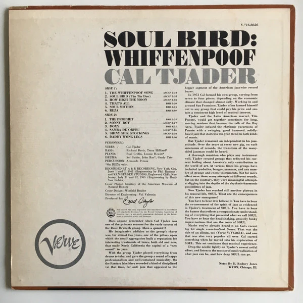 Cal Tjader – Soul Bird: Whiffenpoof (VG/VG+) – LP, US 1965 - Image 2