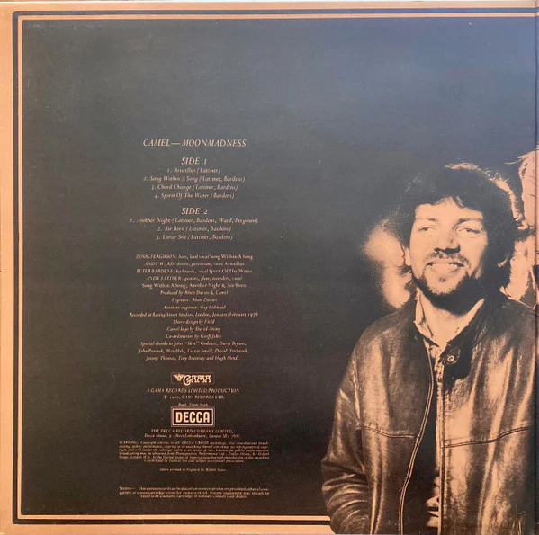 Camel – Moonmadness (VG+/VG+) – LP, UK 1976 - Image 2