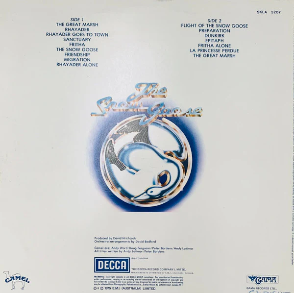 Camel – The Snow Goose (VG+/VG+) – LP, AU 1975 - Image 2